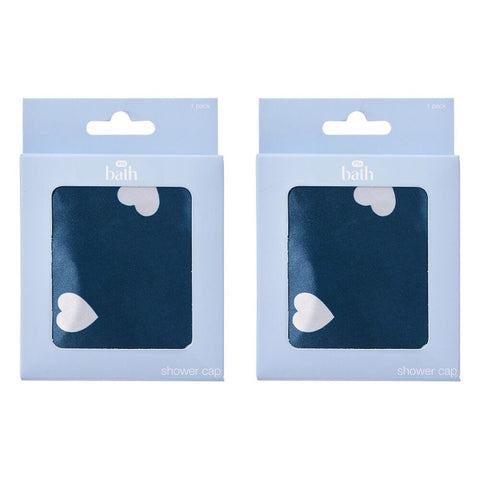 Pharmacy Health Fabric Shower Cap Pattern Pack of 2