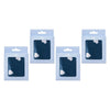Pharmacy Health Fabric Shower Cap Pattern Pack of 4