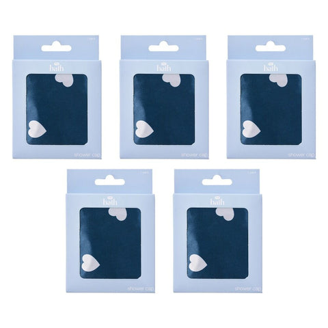 Pharmacy Health Fabric Shower Cap Pattern Pack of 5