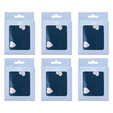 Pharmacy Health Fabric Shower Cap Pattern Pack of 6