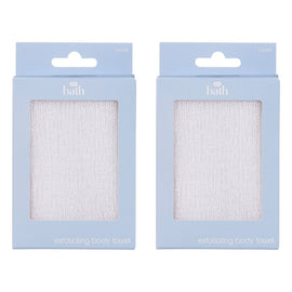 Pharmacy Health Exfoliating Body Towel Pack of 2