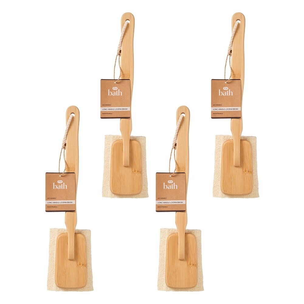Pharmacy Health Long Handle Loofah Brush Pack of 4