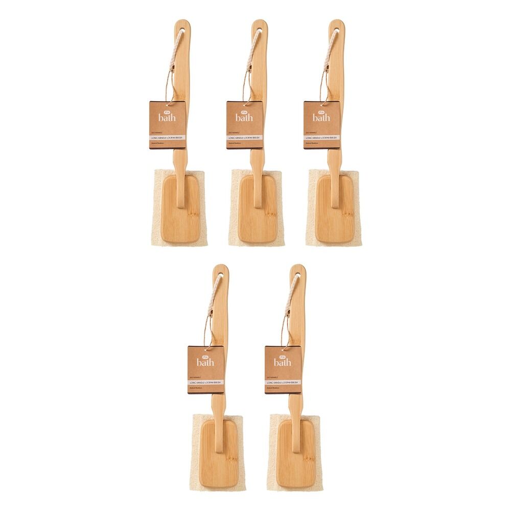 Pharmacy Health Long Handle Loofah Brush Pack of 5