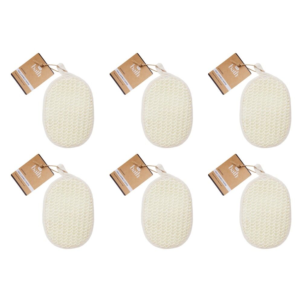 Pharmacy Health Sisal & Bamboo Buffer Pack of 6