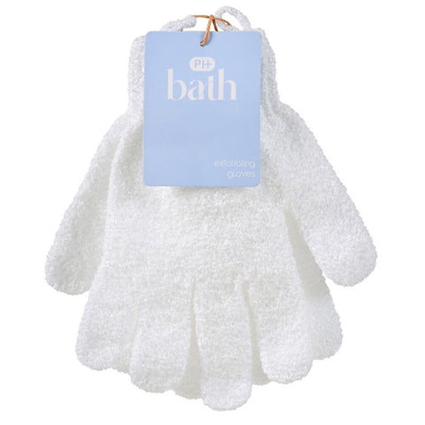 Pharmacy Health Exfoliating Gloves White