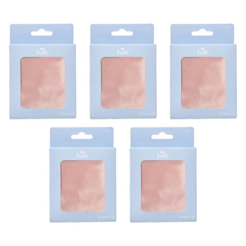 Pharmacy Health Fabric Shower Cap Pink Pack of 5