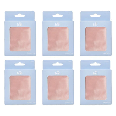Pharmacy Health Fabric Shower Cap Pink Pack of 6