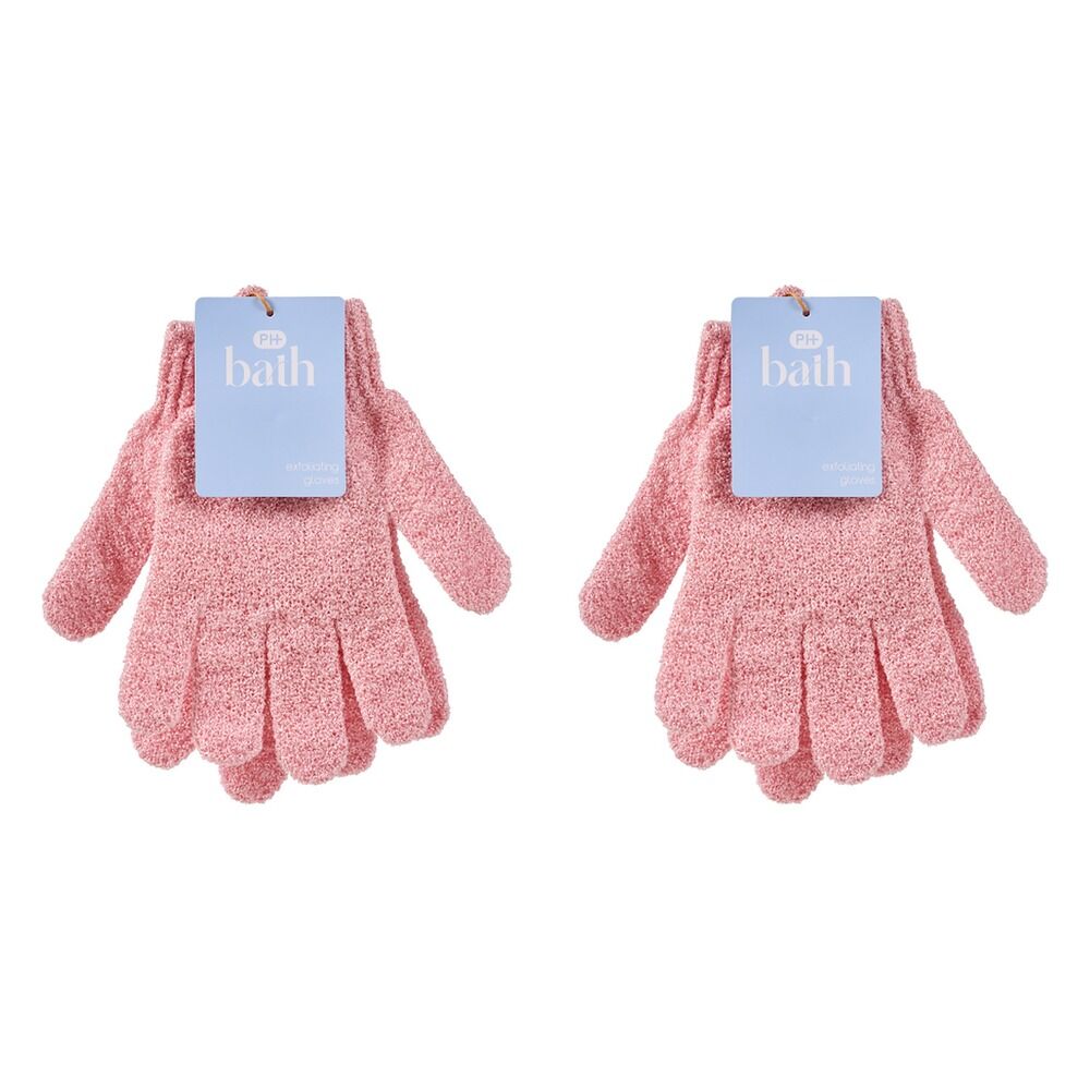 Pharmacy Health Exfoliating Gloves Pink Pack of 2