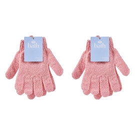 Pharmacy Health Exfoliating Gloves Pink Pack of 2