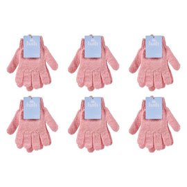 Pharmacy Health Exfoliating Gloves Pink Pack of 6