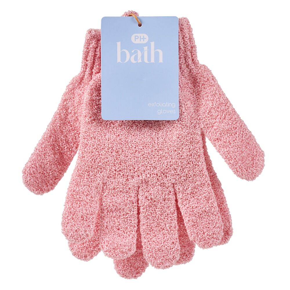 Pharmacy Health Exfoliating Gloves Pink