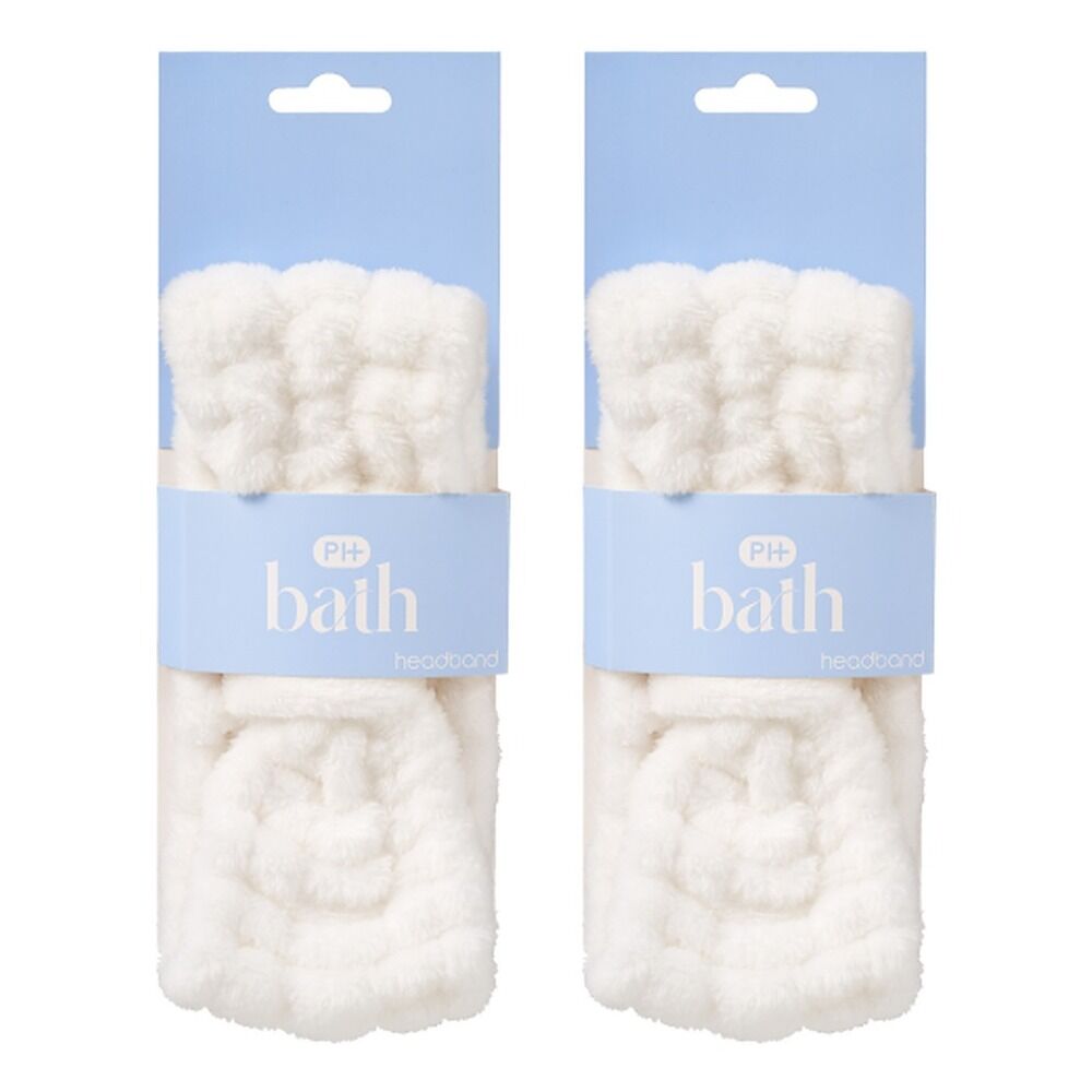 Pharmacy Health Cosmetic Headband White Pack of 2
