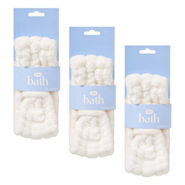 Pharmacy Health Cosmetic Headband White Pack of 3