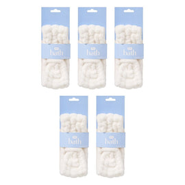 Pharmacy Health Cosmetic Headband White Pack of 5
