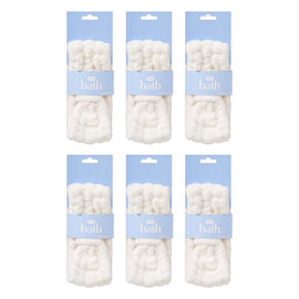 Pharmacy Health Cosmetic Headband White Pack of 6