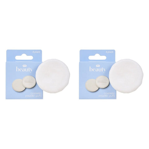 Pharmacy Health Cosmetic Powder Puffs 4 Pack Bundle of 2