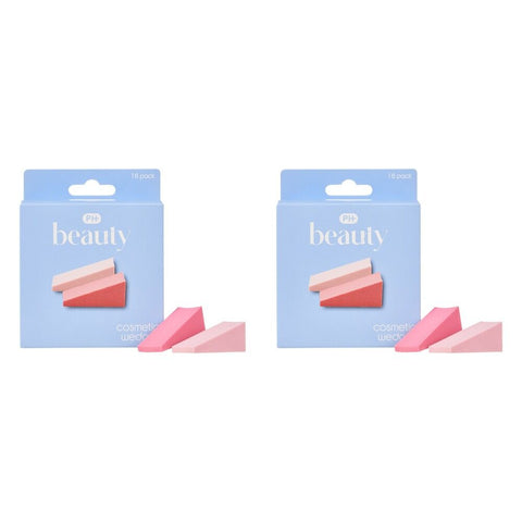 Pharmacy Health Cosmetic Sponge Wedges 16 Pack Bundle of 2