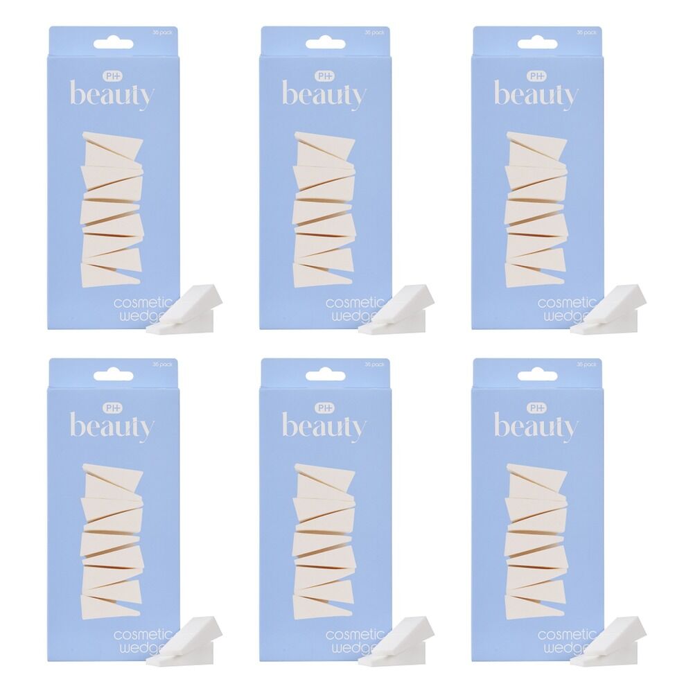 Pharmacy Health Cosmetic Sponge Wedges 36 Pack Bundle of 6