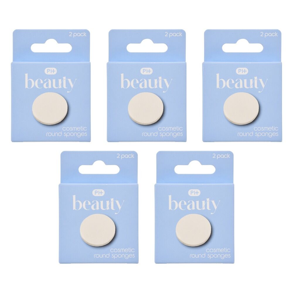Pharmacy Health Cosmetic Round Sponges 2 Pack Bundle of 5