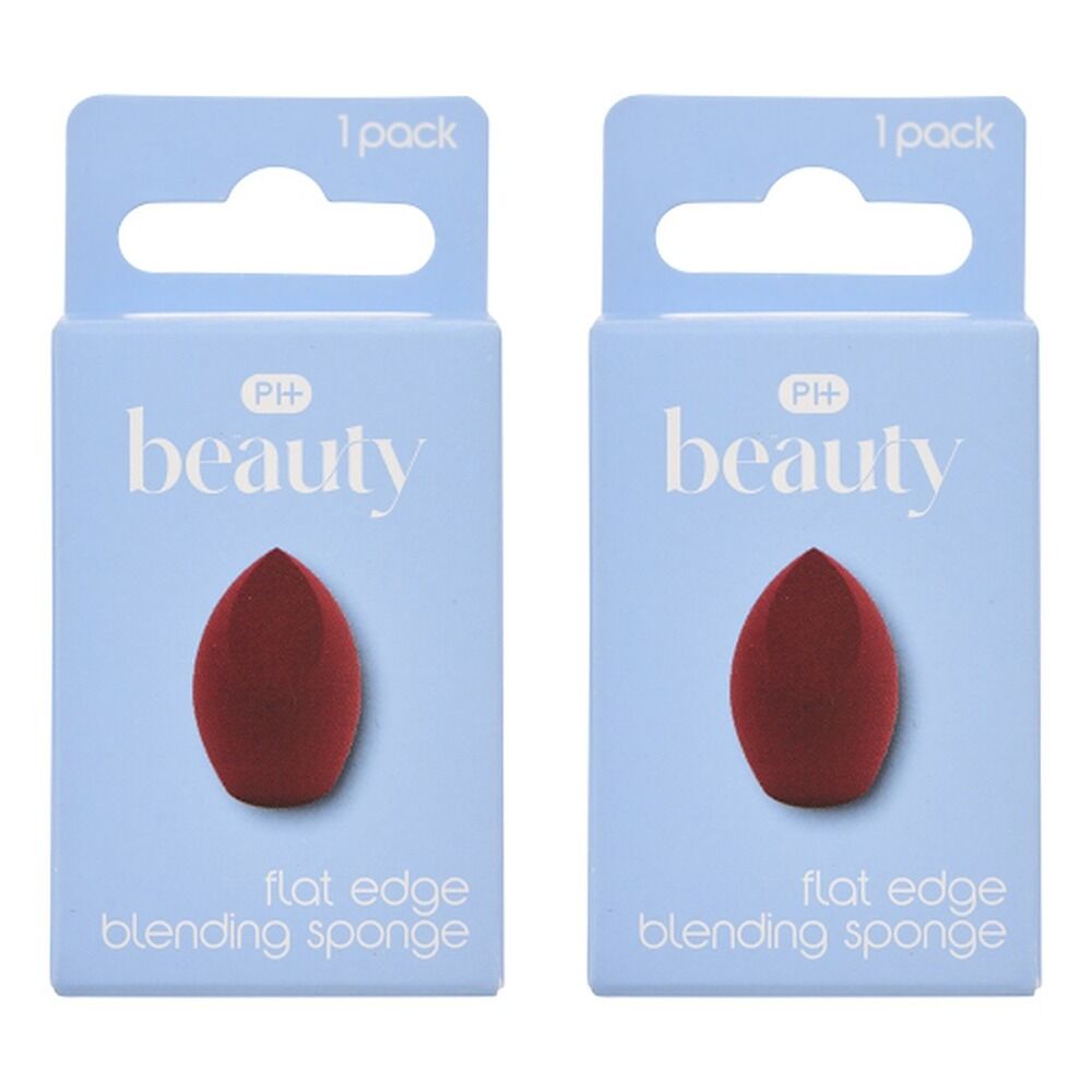 Pharmacy Health Cosmetic Blending Sponge Flat Edge Pack of 2