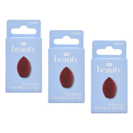 Pharmacy Health Cosmetic Blending Sponge Flat Edge Pack of 3