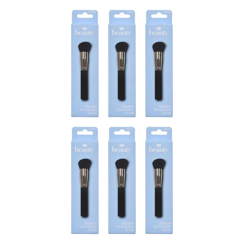 Pharmacy Health Slanted Foundation Brush Pack of 6