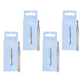 Pharmacy Health Slanted Tweezer Pack of 4
