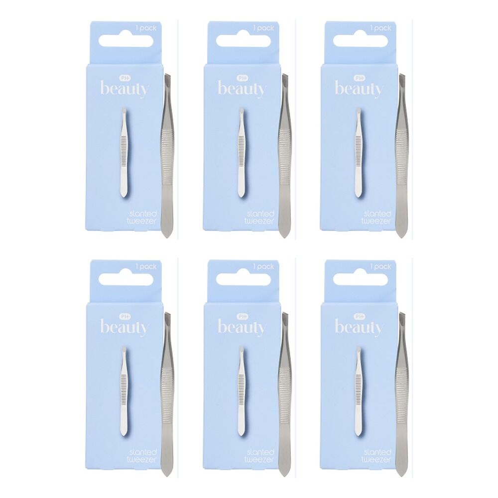 Pharmacy Health Slanted Tweezer Pack of 6