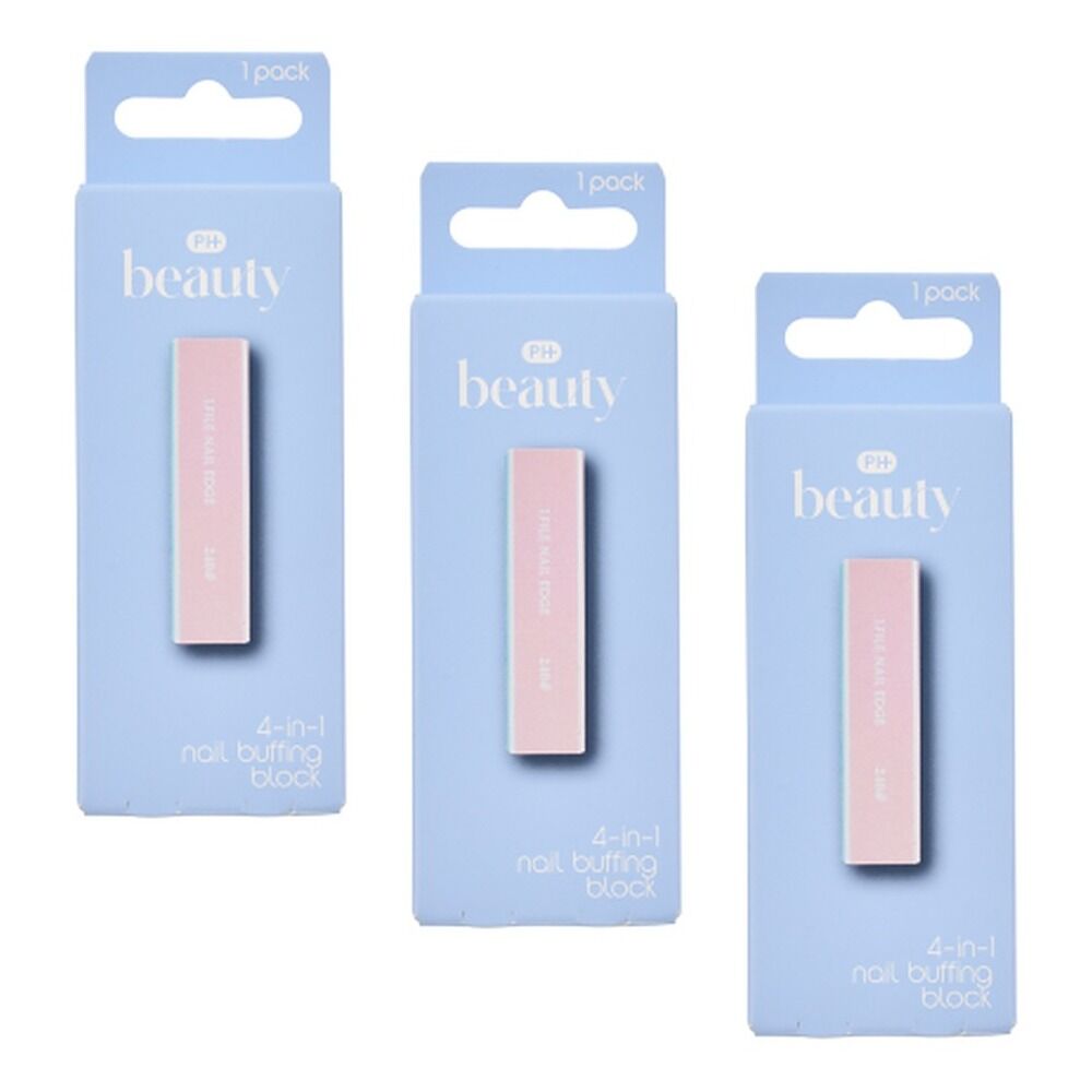 Pharmacy Health 4-In-1 Nail Buffing Block Pack of 3