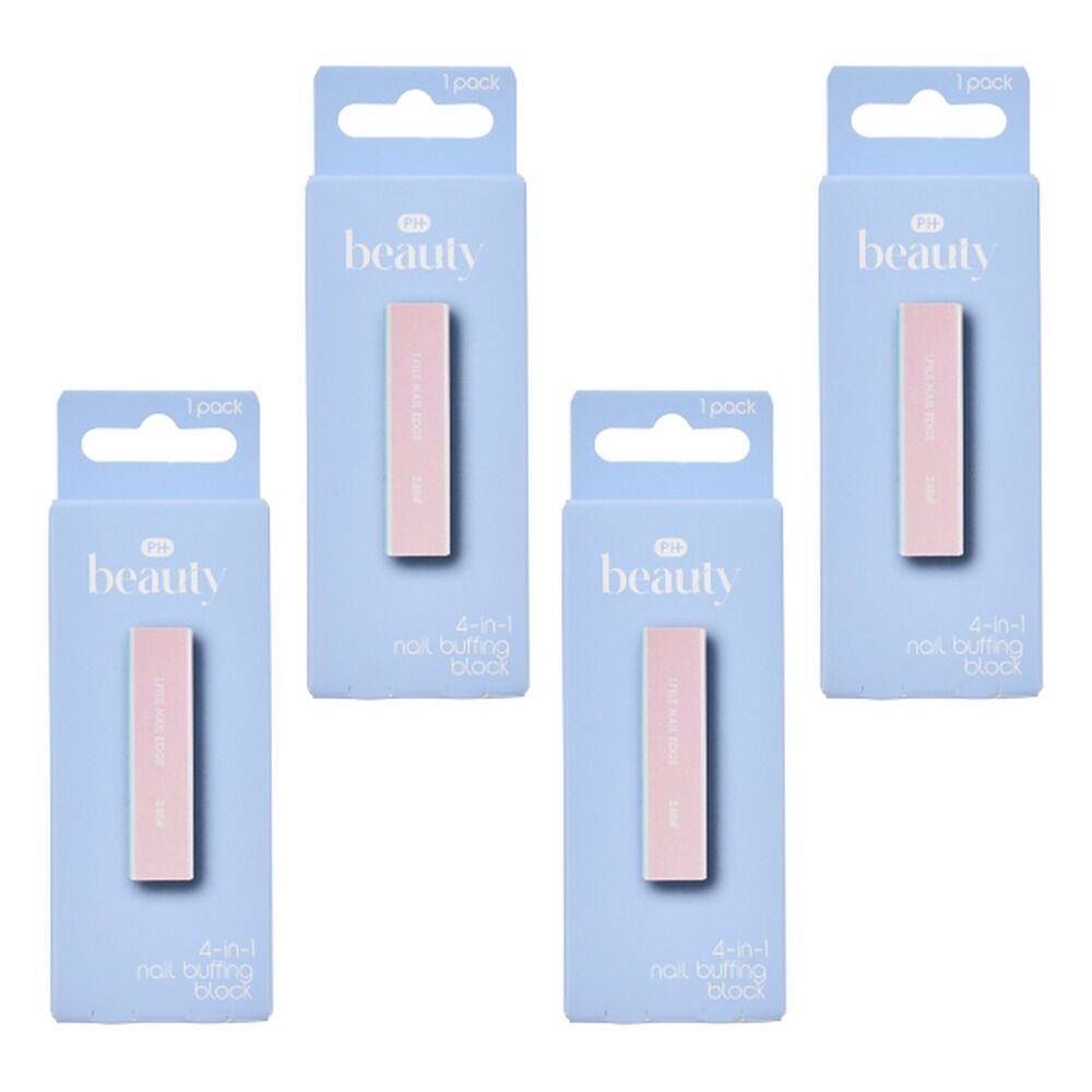 Pharmacy Health 4-In-1 Nail Buffing Block Pack of 4