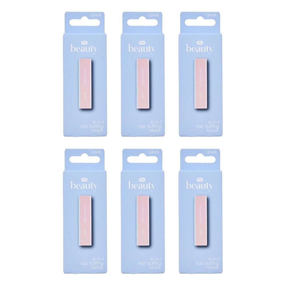Pharmacy Health 4-In-1 Nail Buffing Block Pack of 6