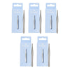 Pharmacy Health Flat Tweezer Pack of 5
