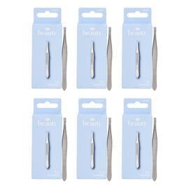 Pharmacy Health Flat Tweezer Pack of 6