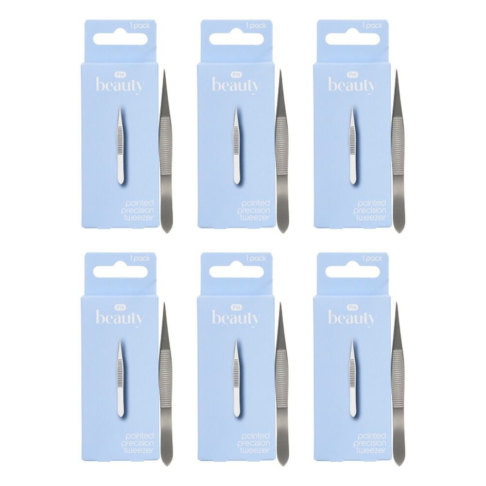 Pharmacy Health Pointed Precision Tweezer Pack of 6