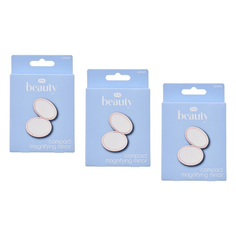 Pharmacy Health Compact Magnifying Mirror Pack of 3