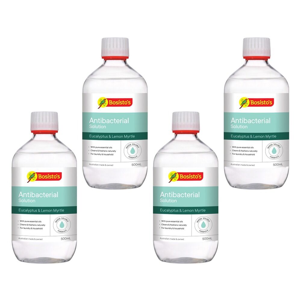 Bosisto's Antibacterial Solution 500mL x 3 Bundle of 4