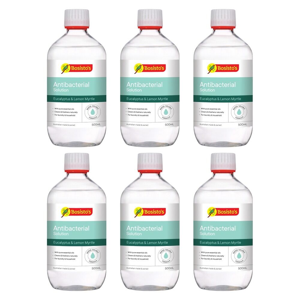 Bosisto's Antibacterial Solution 500mL x 3 Bundle of 6