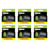 Gillette Labs Razor Blade Refills, 8 Pack Bundle of 6