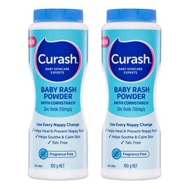 Curash Baby Rash Powder with Cornstarch 100g x 3 Bundle of 2