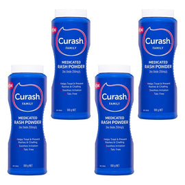 Curash Family Medicated Rash Powder 100g x 3 Bundle of 4