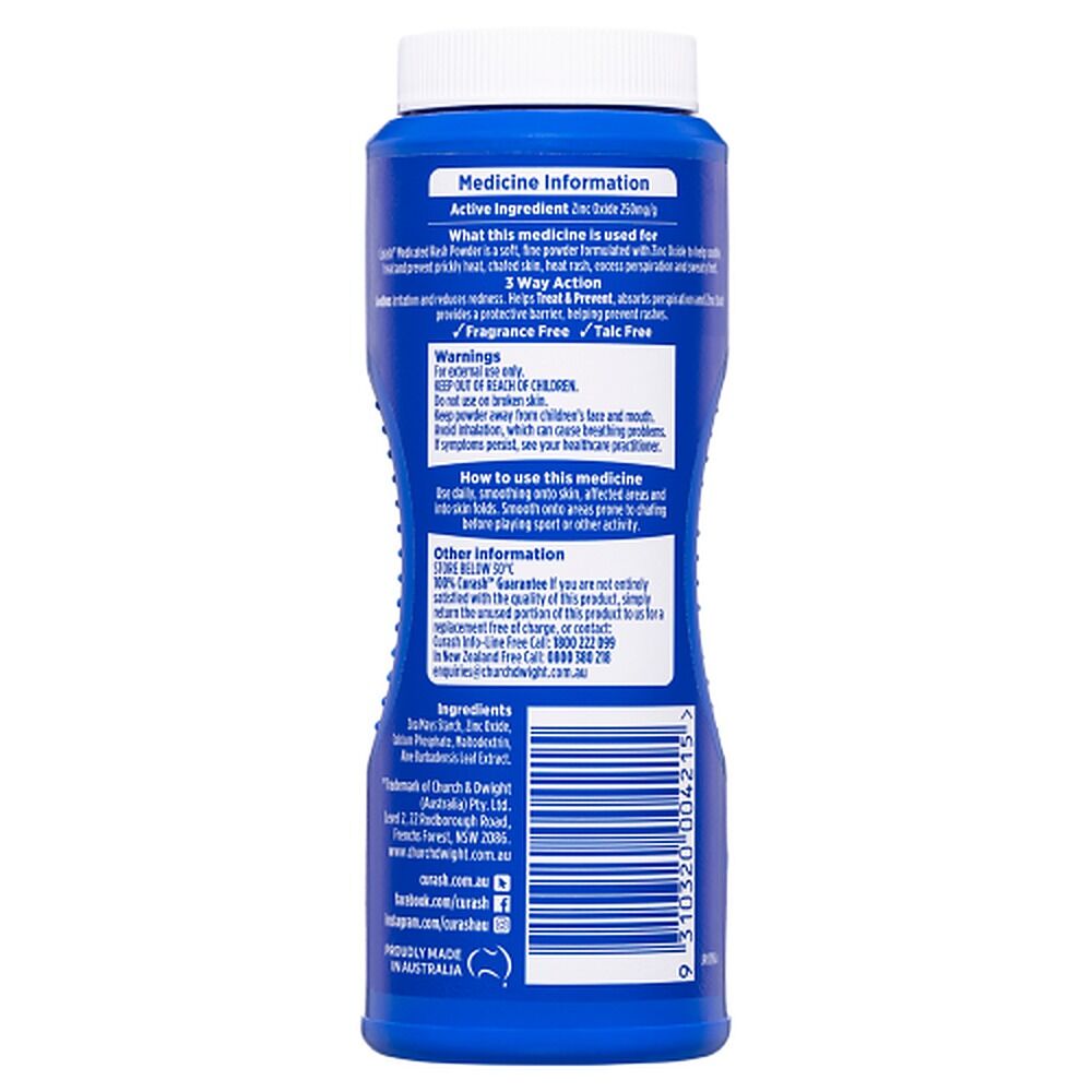 Curash Family Medicated Rash Powder 100g x 3