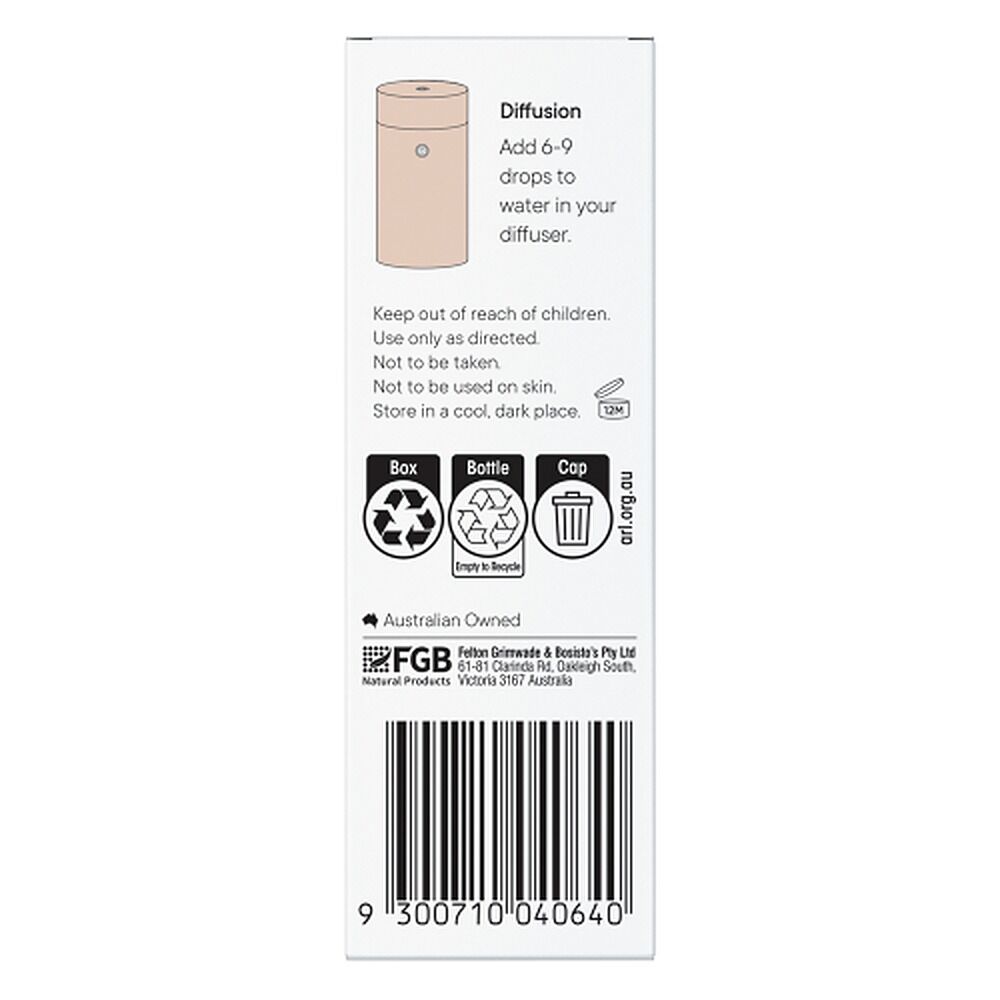 Bosisto's Caramel Latte Diffuser Oil 10mL