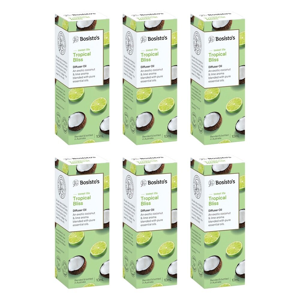 Bosisto's Tropical Bliss Diffuser Oil 10mL Pack of 6