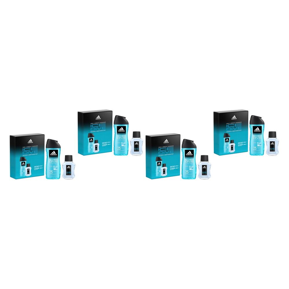 Adidas Ice Dive EDT 50mL Gift Set 2 Piece Set Pack of 4
