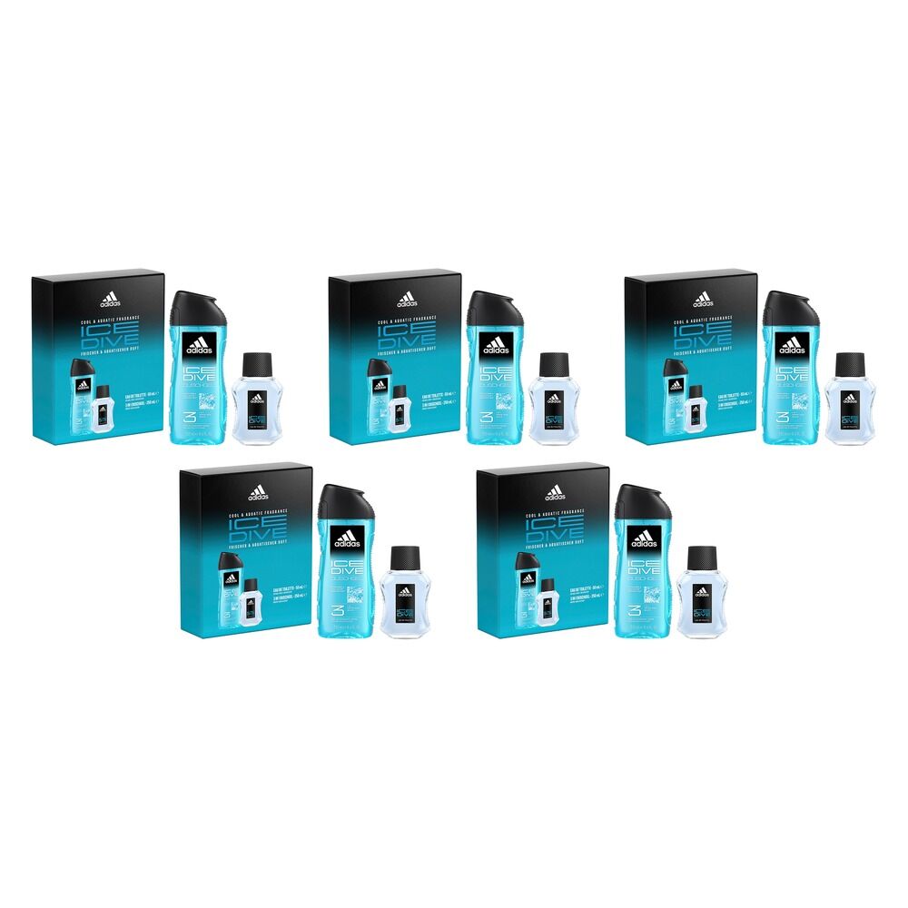 Adidas Ice Dive EDT 50mL Gift Set 2 Piece Set Pack of 5