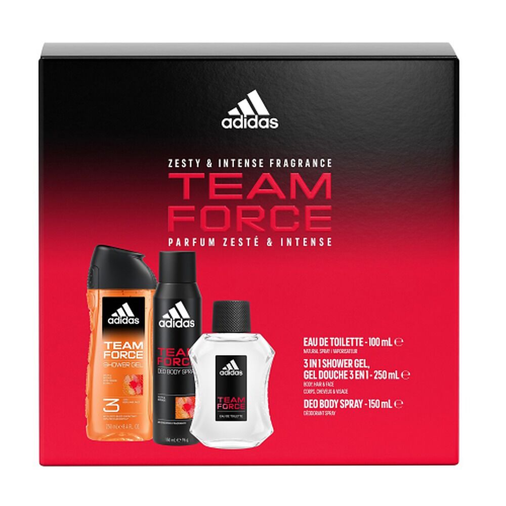 Adidas Team Force Trio Giftset EDT 100mL 3 Piece Set