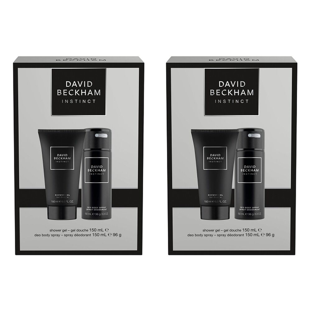 David Beckham Fragrances Instinct Body Spray & Shower Gel 150ml Set Pack of 2