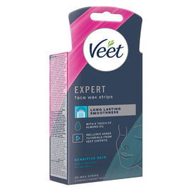 Veet Expert Face Wax Strips for Sensitive Skin 20 Strips