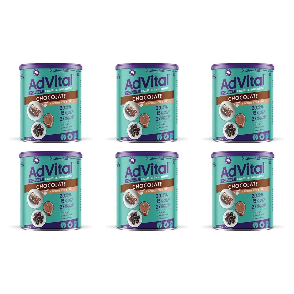 Advital Powder Chocolate 500g Pack of 6
