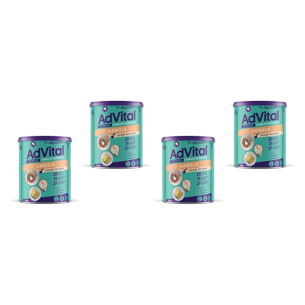 Advital Powder Vanilla 500g Pack of 4